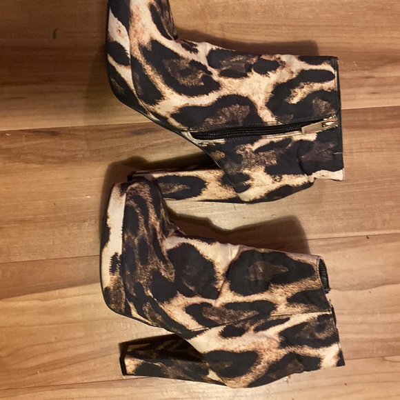 Bamboo leopard platform boot - Picture 6 of 6